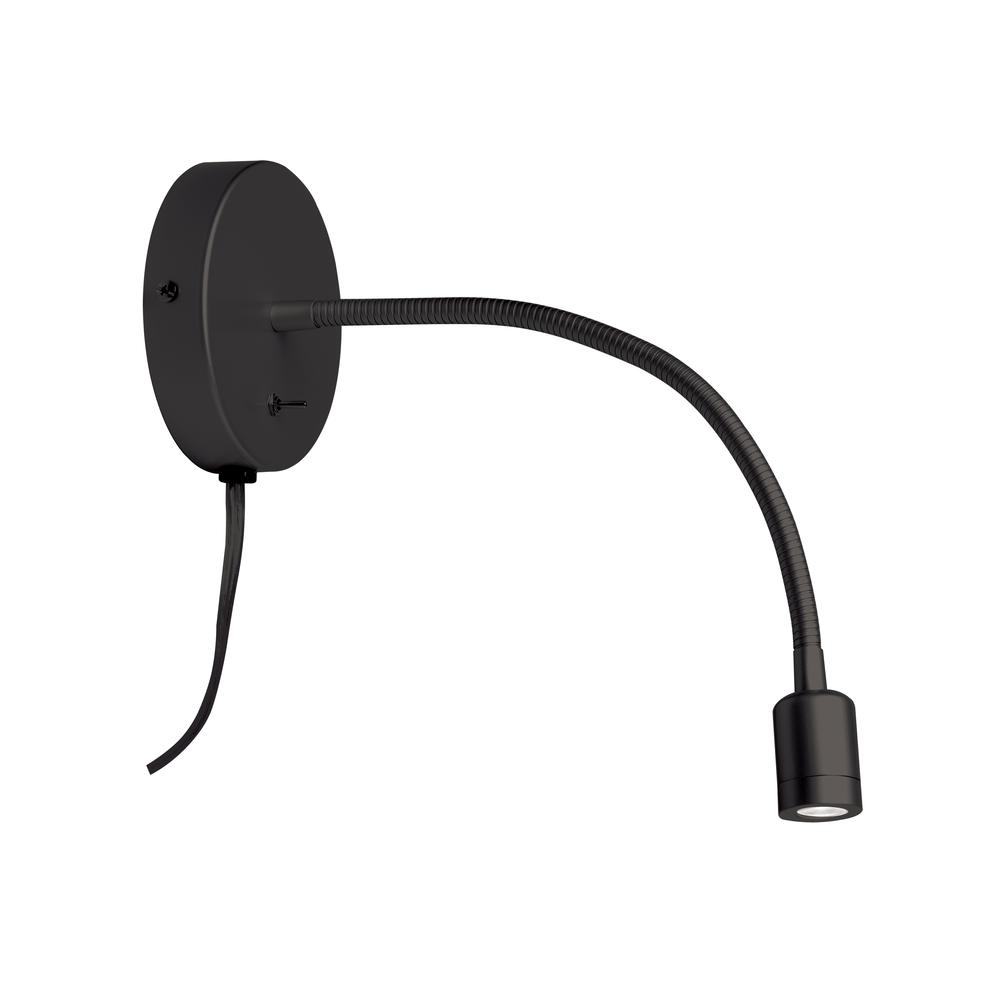 3W Matte Black Wall Lamp        (DLEDW-263-MB)