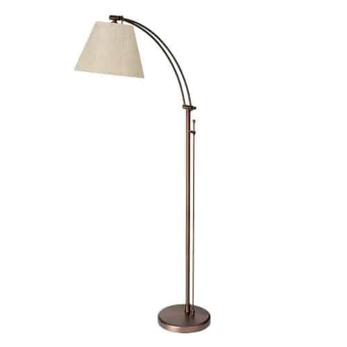 Adjustable Floor Lamp Flax Shd