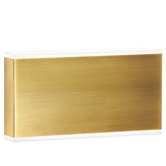 20W Wall Sconce, Aged Brass with Frosted Acrylic Diffuser    (EMY-105-20W-AGB)