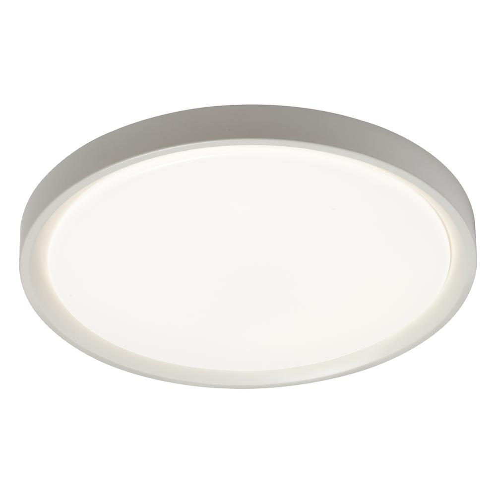 30W Flush Mount, Matte White Finish