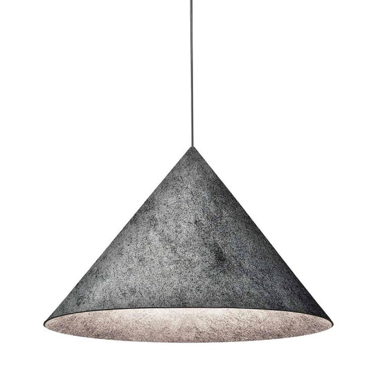 1 Light Pendant, GRY Felt Shade