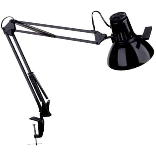 Desktop Task Lamp, Gloss Black