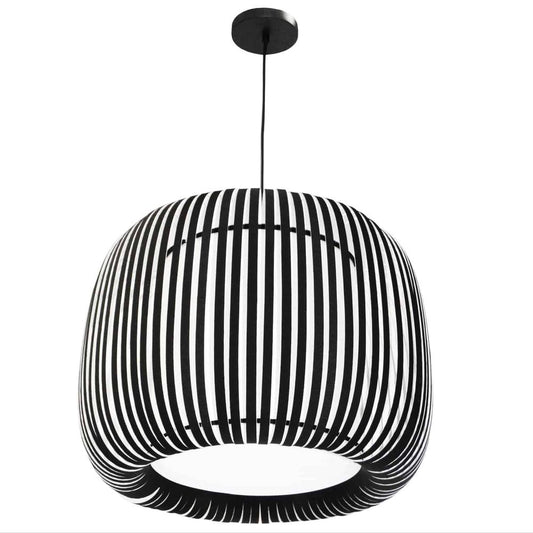 1LT Pendant Slit Shade JTone Black Black