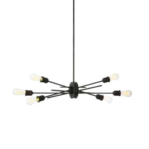 6LT Horizontal Pendant, Espresso Finish