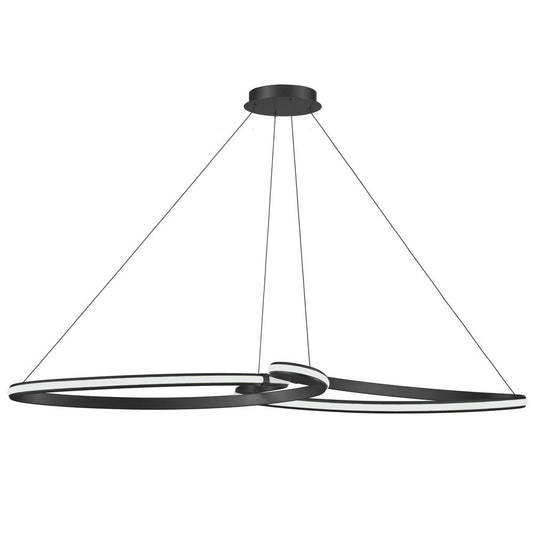 76W LED Nola Horizontal Pendant Matte Black