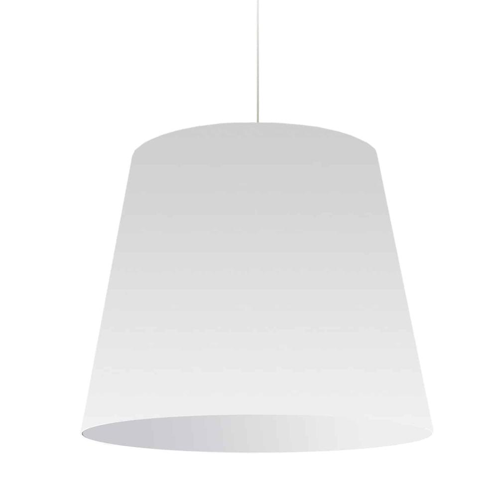 1LT Oversized Drum Pendant Large Wht Shade