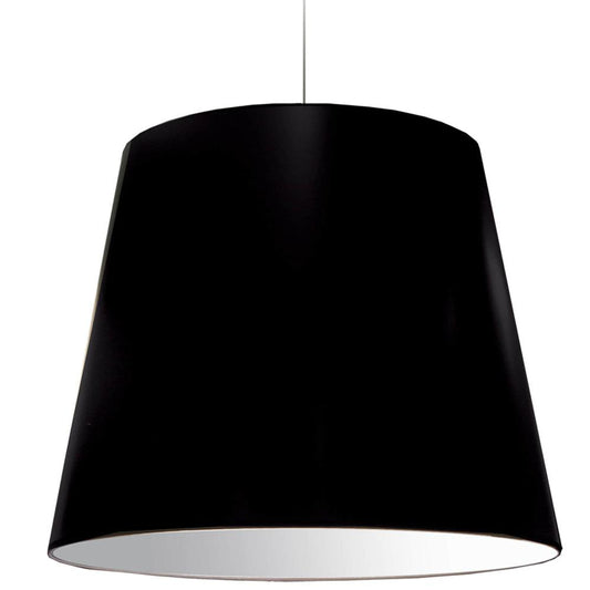 1LT Oversized Drum Pendant X- Large- Black Shade