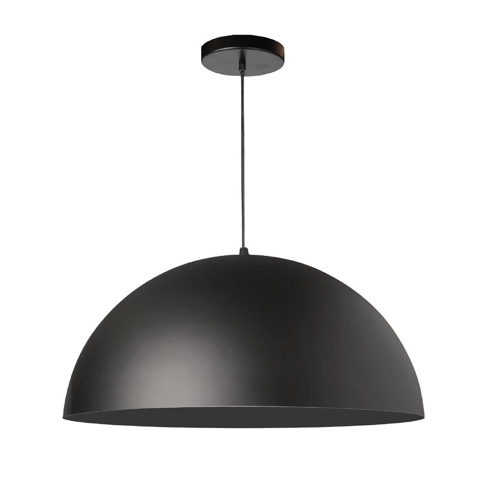 1 Light Incandescent Pendant, Matte Black       (OFE-161P-MB-MB)