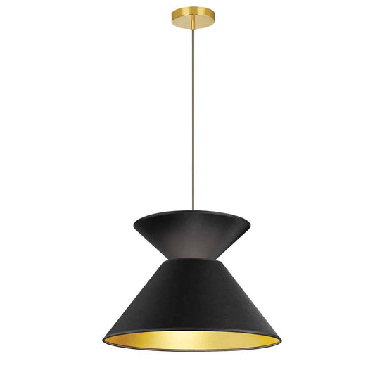 1LT Patricia Pendant, BLK/GLD Shade, AGB