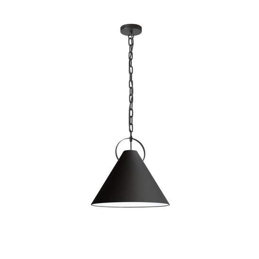 1 Light Incandescent Pendant with Black Shade     (PCN-161P-MB-797)