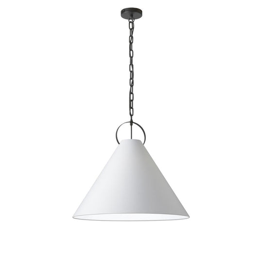 Incandescent Pendant, Matte Black w/ White Shade     (PCN-241P-MB-790)