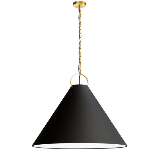 Incandescent Pendant with Black Shade     (PCN-321P-AGB-797)