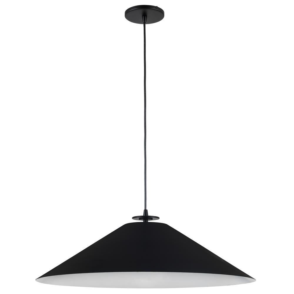 1 Light Incandescent Pendant in Matte Black        (PDC-241P-MB)