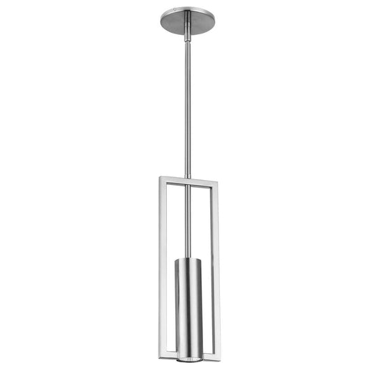 1 Light Halogen Pendant, Polished Chrome