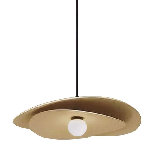 12W LED Paven Pendant Aged Brass