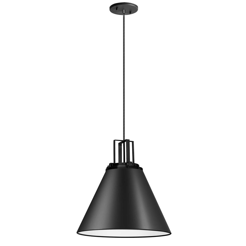 1 Light Incandescent Pendant, Matte Black        (SNS-141P-MB)