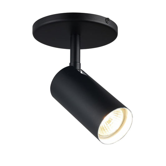 1 Light Matte Black Halogen Spotlight        (STY-71SPT-MB)