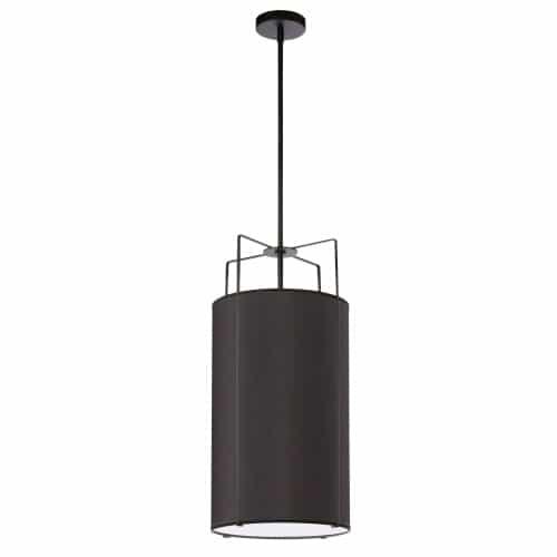 4 Light Drum Pendant BK Shade w/790Diff