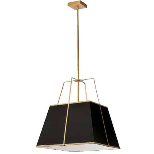 1LT  Pendant GLD, BK Shade w/790Diff