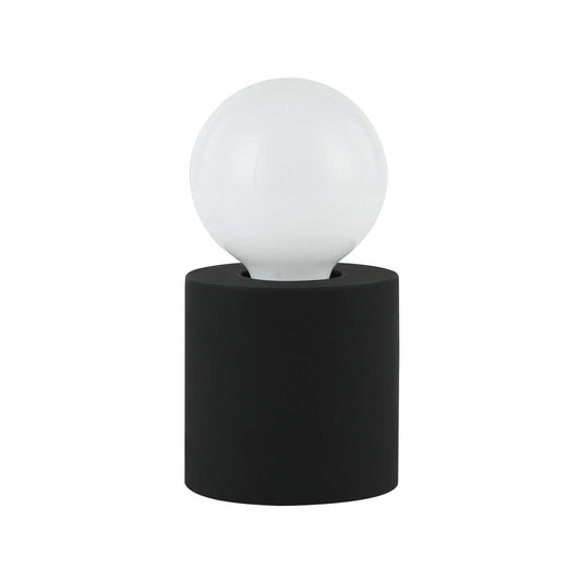 1 Light Incandescent Table Lamp Matte Black