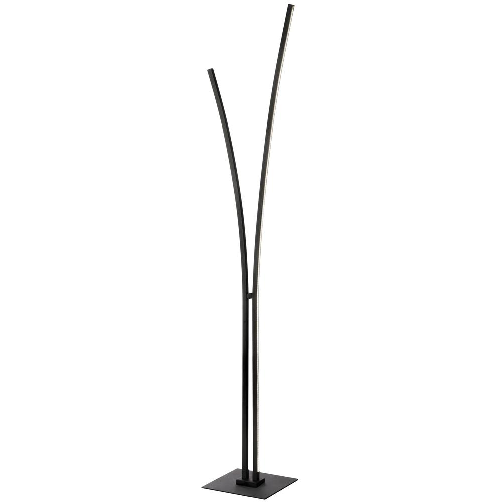 36W Floor Lamp, MB w/ WH Acrylic Diffuser