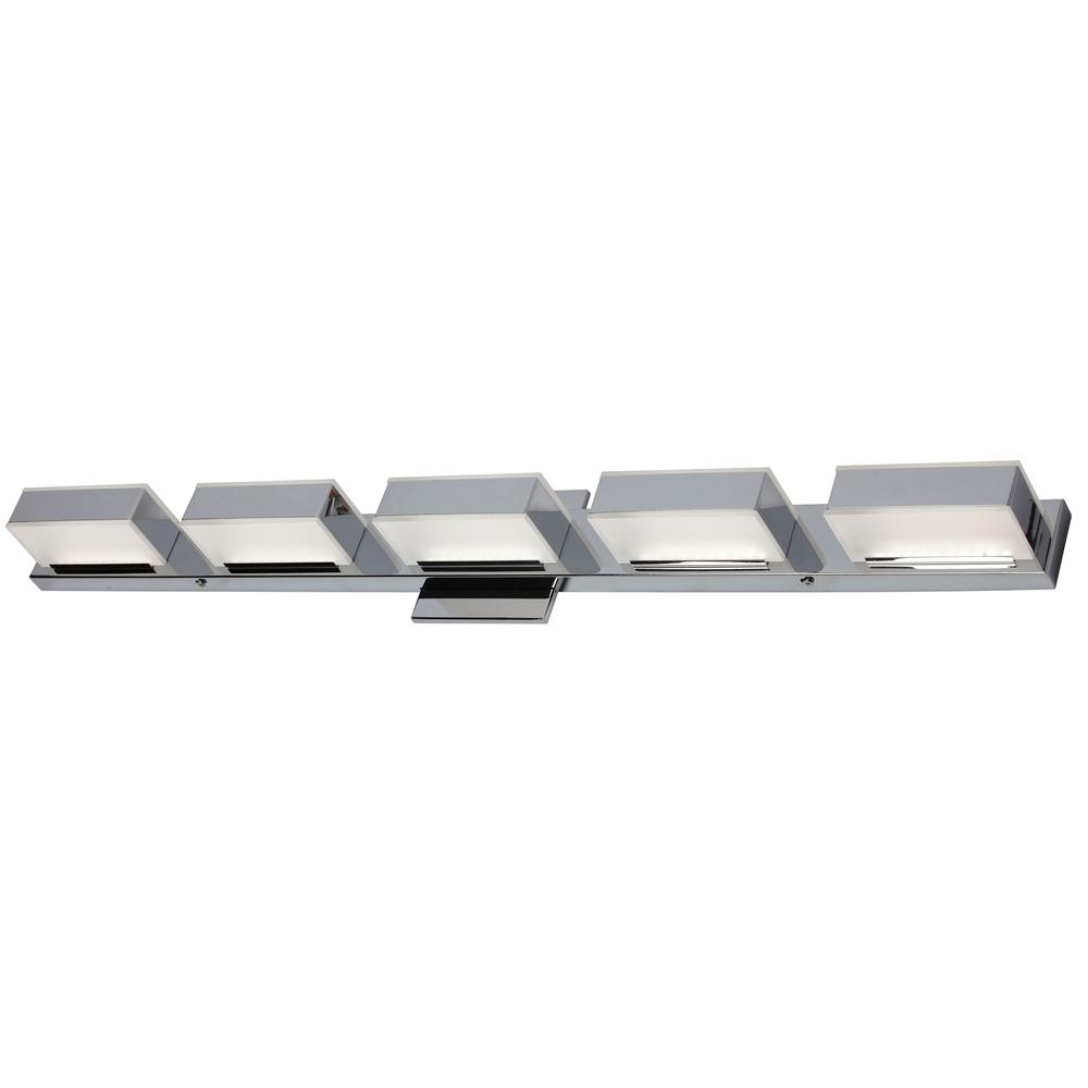 25W LED Wall Vanity, Polished Chrome Finish