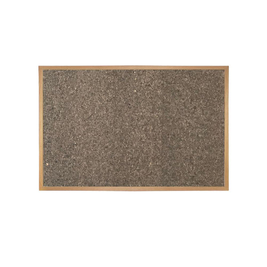 Ghent Premium Chocolate Cork Bulletin Board with Wood Frame, 4' x 4'