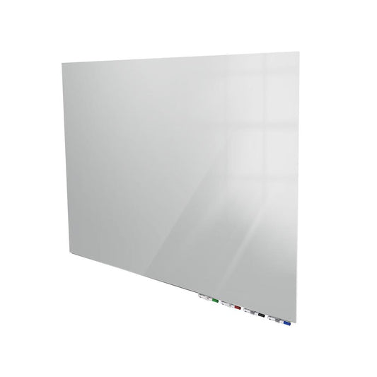 Ghent Aria Low Profile Magnetic Glass Whiteboard, 4'H x 10'W, Gray