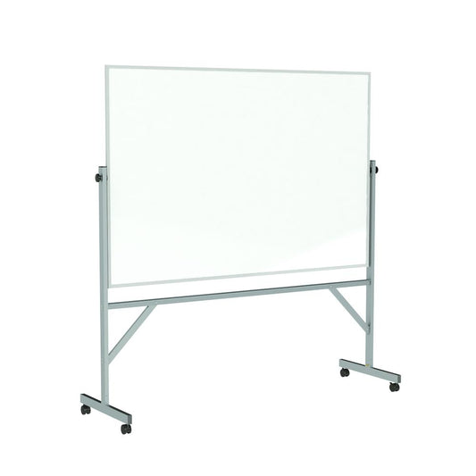 Ghent Reversible Magnetic Porcelain Whiteboard with Aluminum Frame, 4'H x 6'W