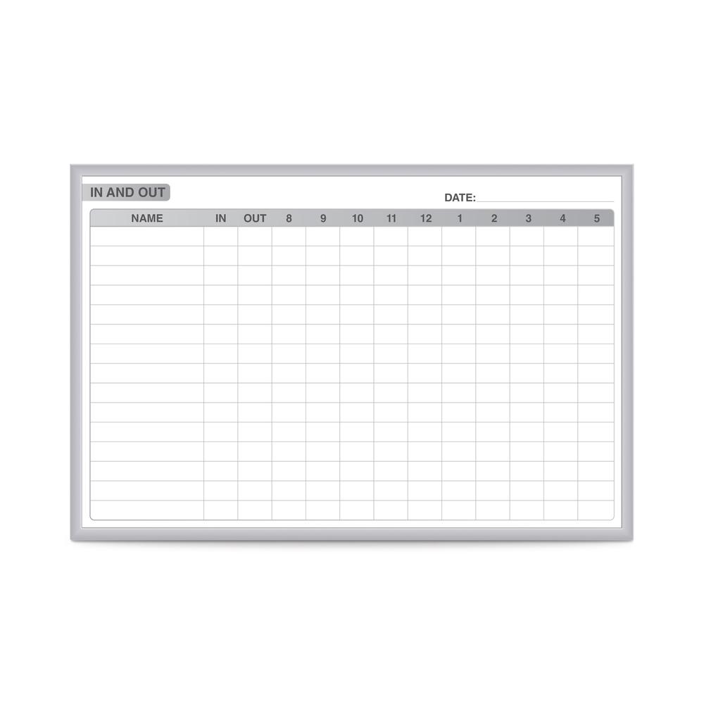 Ghent In/Out Magnetic Whiteboard, 3’H x 4’W