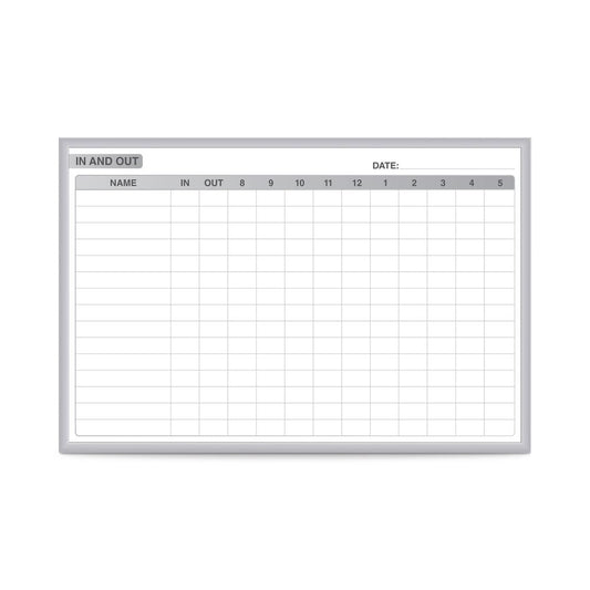 Ghent In/Out Magnetic Whiteboard, 4’H x 6’W