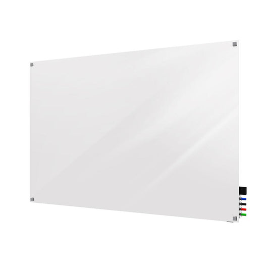 Ghent Harmony Glass Whiteboard with Square Corners, 3'H x 4'W, White