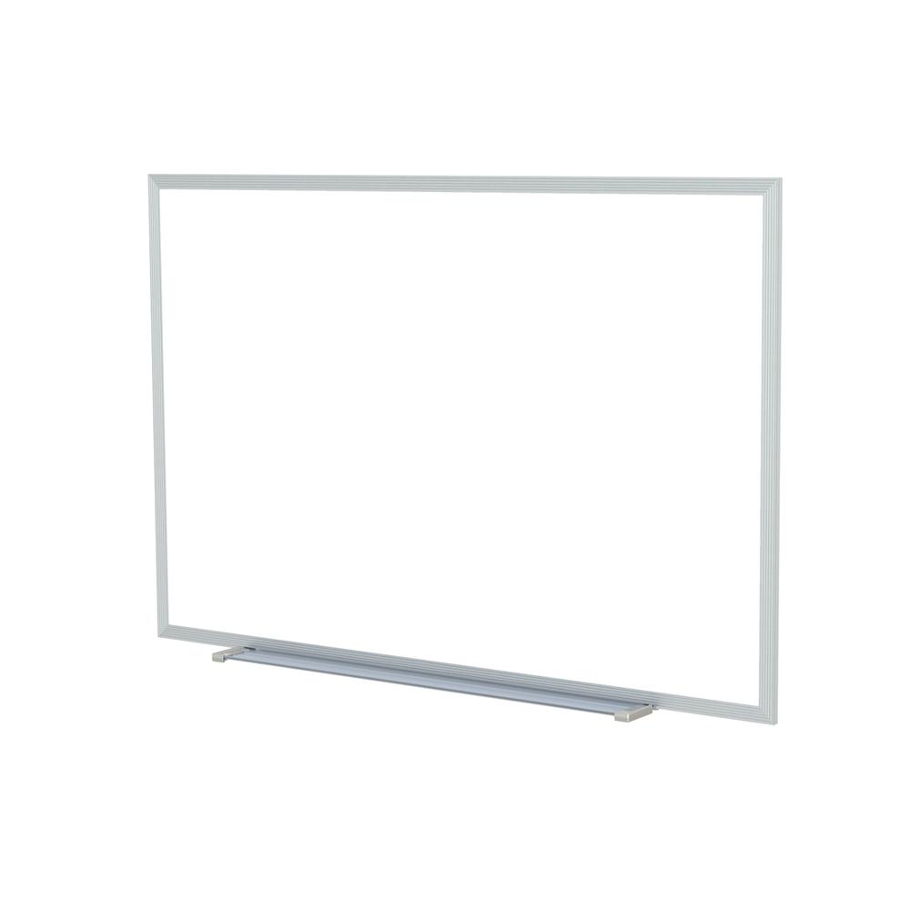 Ghent Non-Magnetic Whiteboard with Aluminum Frame, 3'H x 5'W