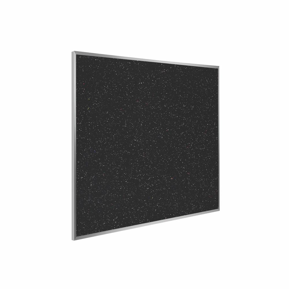 Ghent Recycled Bulletin Board with Aluminum Frame, 4'H x 4'W, Confetti