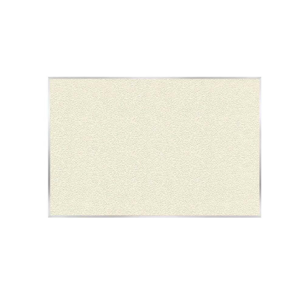 Ghent 48.5" x 96.5" Aluminum Frame Vinyl Bulletin Board - Ivory