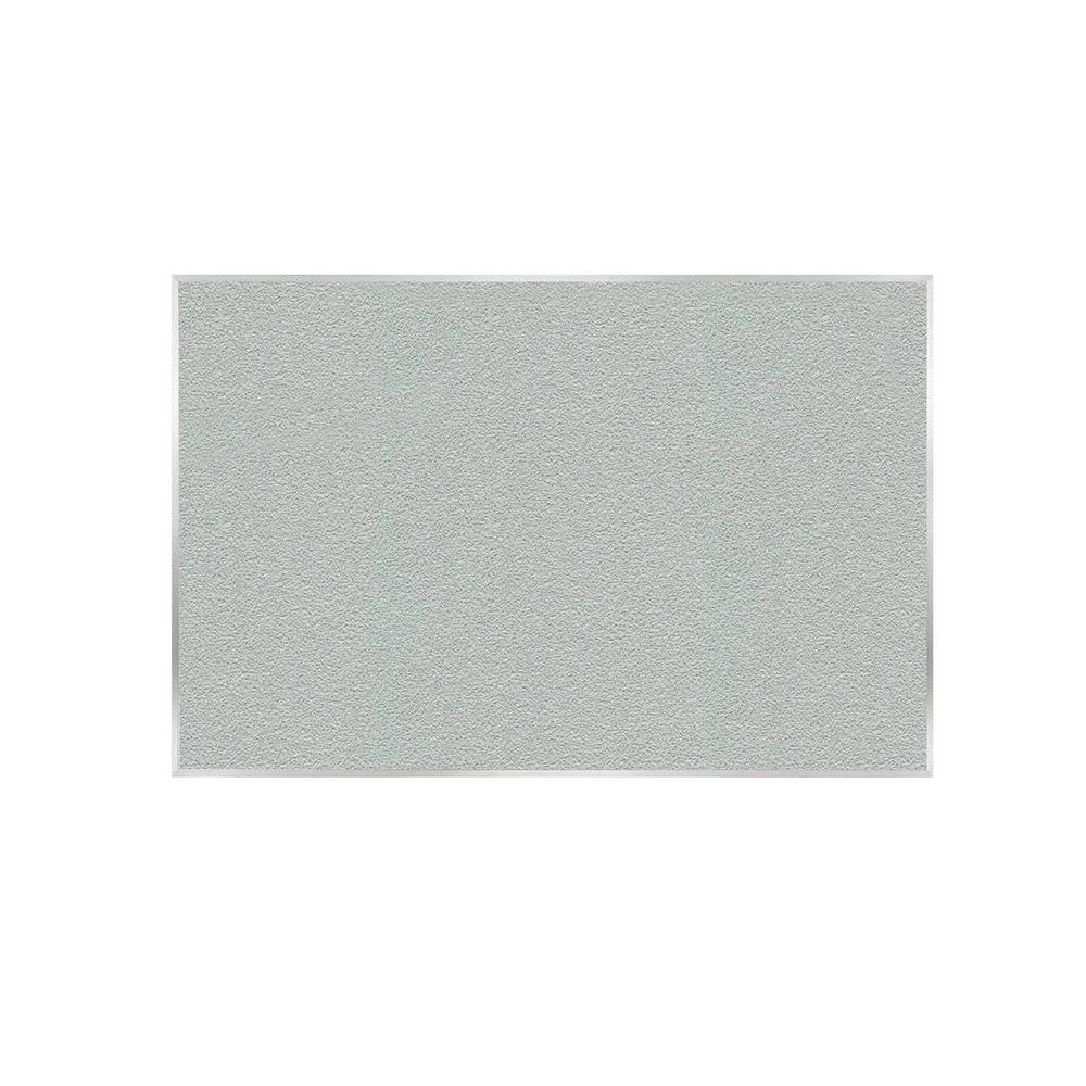 Ghent 48.5" x 72.5" Aluminum Frame Vinyl Bulletin Board - Silver