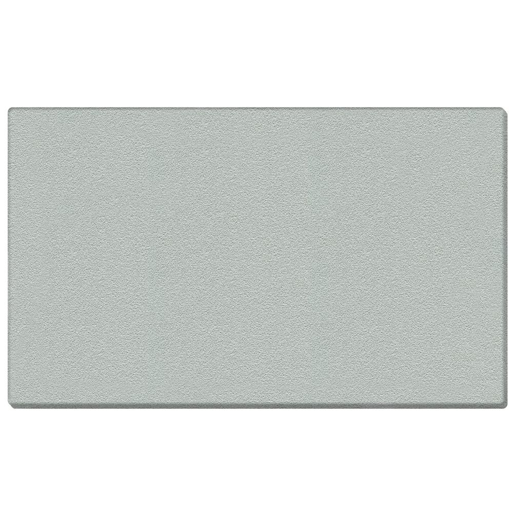 Ghent 48.5" x 144.5" 1/2" Vinyl Bulletin Board - Wrapped Edge - Silver