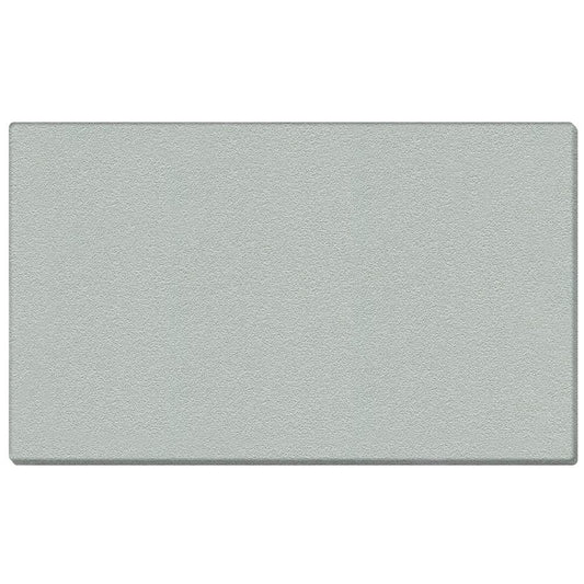 Ghent 48.5" x 144.5" 1/2" Vinyl Bulletin Board - Wrapped Edge - Silver