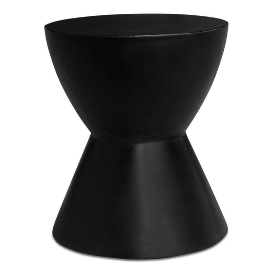 Hourglass Outdoor Stool Black