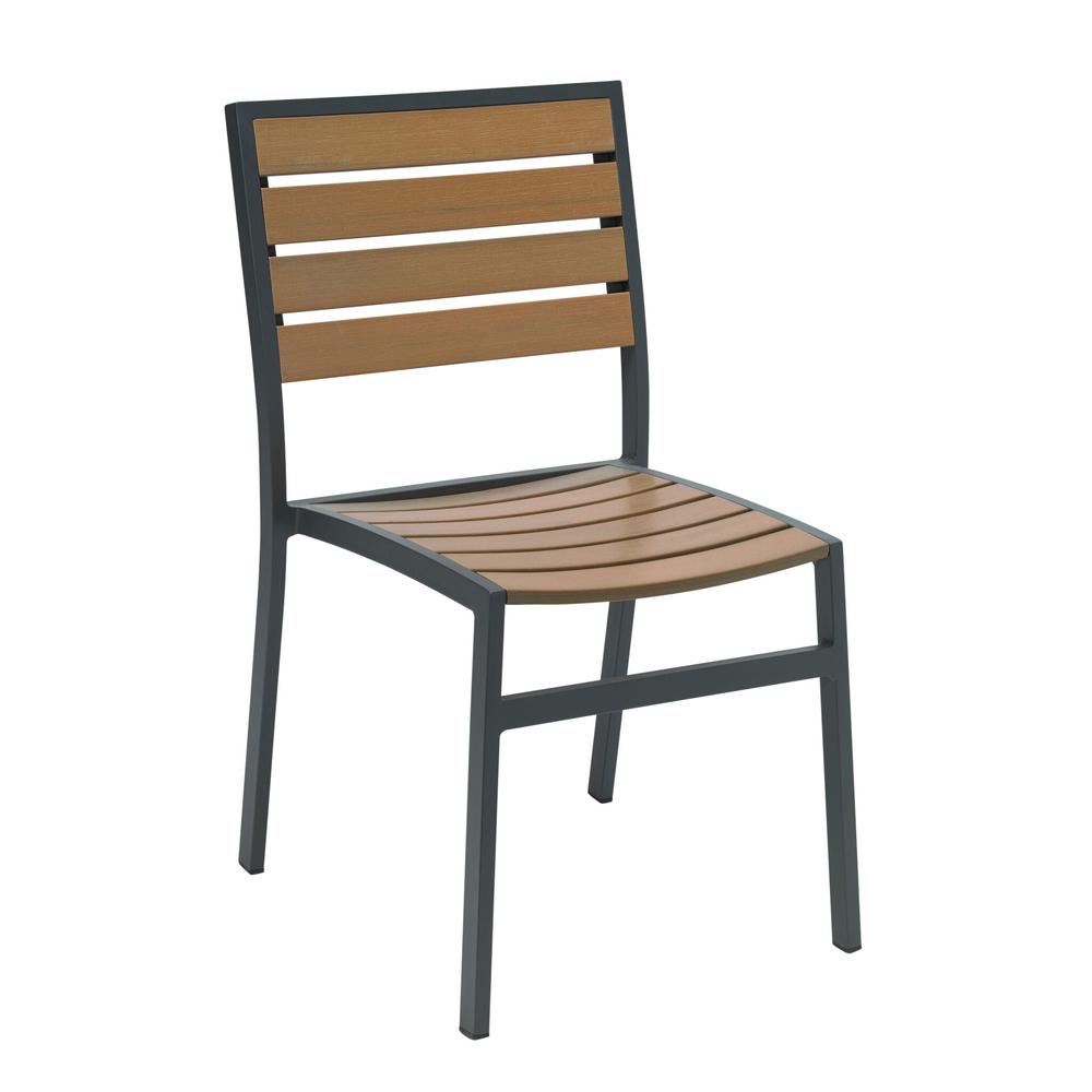 Eveleen Armless Outdoor Chair, Mocha