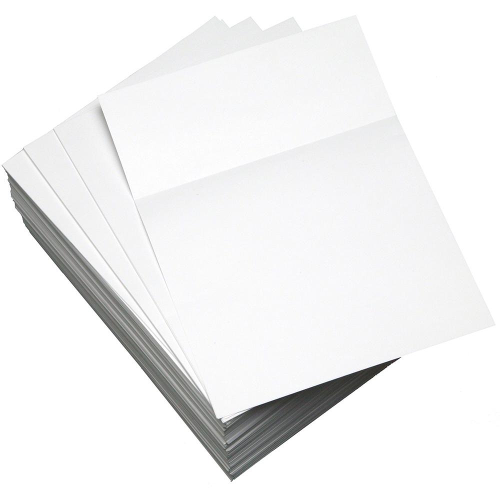 Lettermark Punched & Perforated Papers with Perforations 3-1/2" from the Bottom - White - 92 Brightness - Letter - 8 1/2" x 11" - 20 lb Basis Weight - 75 g/m&#178; Grammage - Smooth - 2500 / Carton -