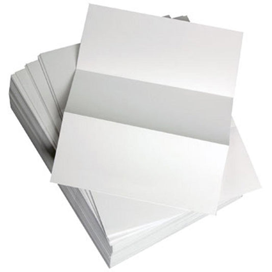 Lettermark Punched & Perforated Papers with Perforations every 3-2/3" - White - 92 Brightness - Letter - 8 1/2" x 11" - 20 lb Basis Weight - 75 g/m&#178; Grammage - 2500 / Carton - 2500 Sheets - 500 S