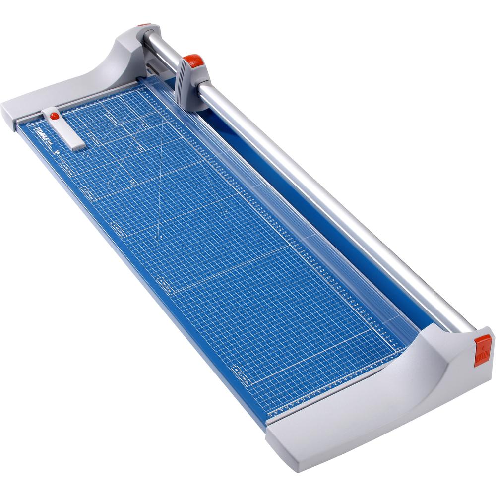 Dahle 446 Premium Rotary Trimmer - Cuts 22Sheet - 36" Cutting Length - 4" Height x 15.1" Width - Steel Blade, Metal Base, Aluminum, Plastic - Blue