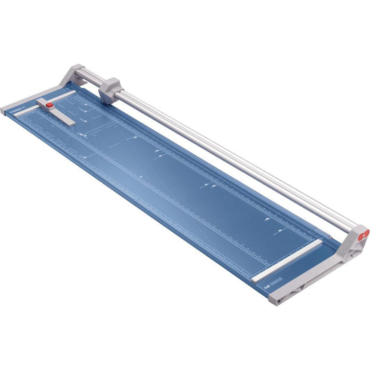 Dahle 558 Professional Rotary Trimmer - Cuts 12Sheet - 51" Cutting Length - 3.4" Height x 15.1" Width - Metal Base, Plastic Housing, Steel, Aluminum - Blue