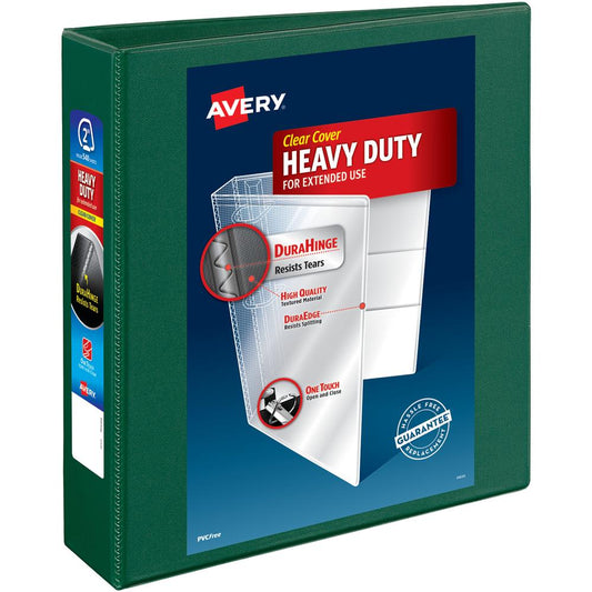 Avery&reg; DuraHinge Ring Binder - 2" Binder Capacity - Letter - 8 1/2" x 11" Sheet Size - 540 Sheet Capacity - Ring Fastener(s) - 4 Pocket(s) - Polypropylene - Recycled - Pocket, Durable Hinge, Long