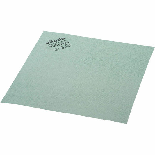 Vileda Professional PVAmicro Cleaning Cloths - Concentrate - 15" Length x 14" Width - 20 / Pack - Green