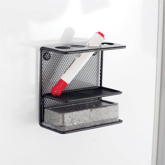 Onyx‚Ñ¢ Mesh Marker Holder with Shelf Black