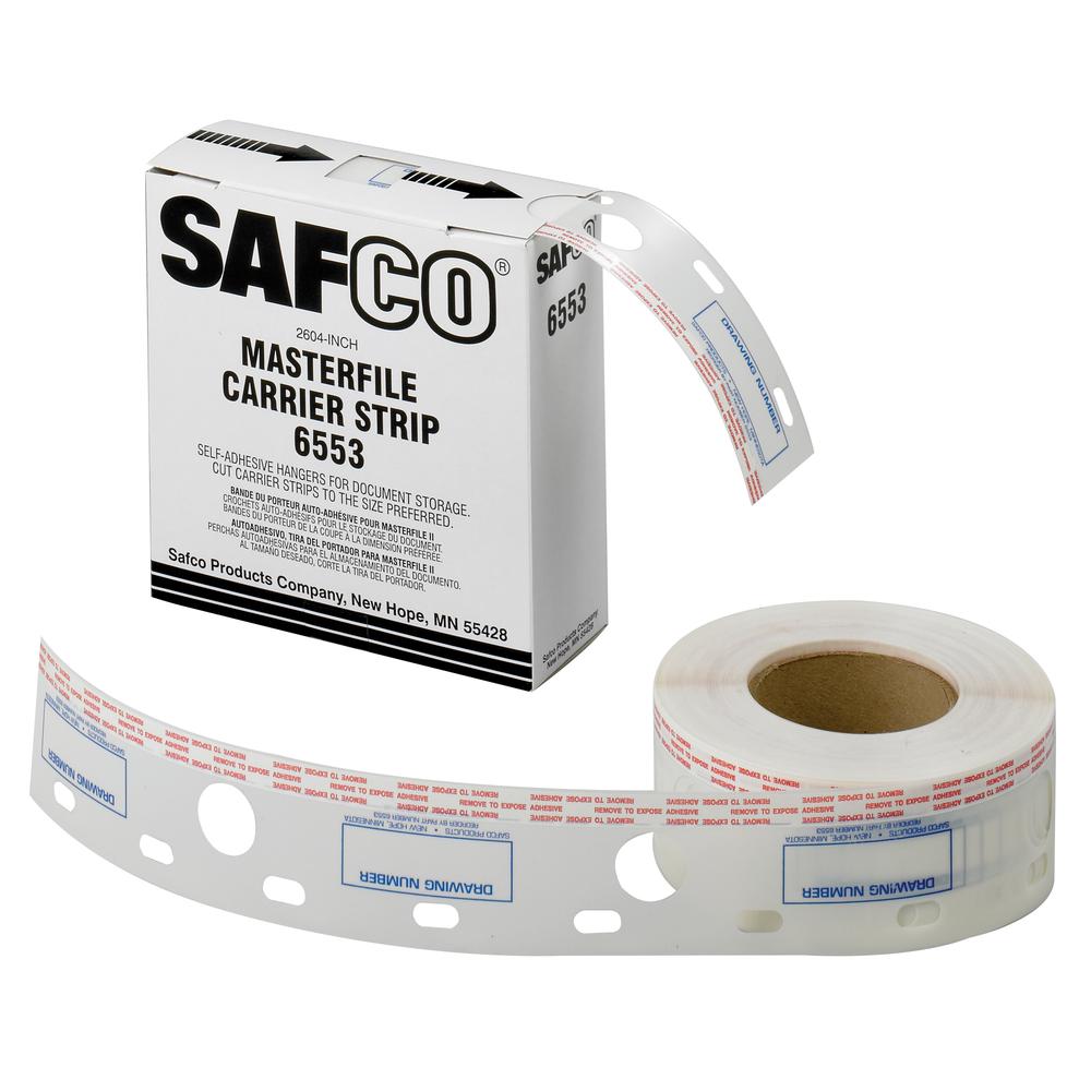 Safco MasterFile Polyester Strips 2½"w x 216'l