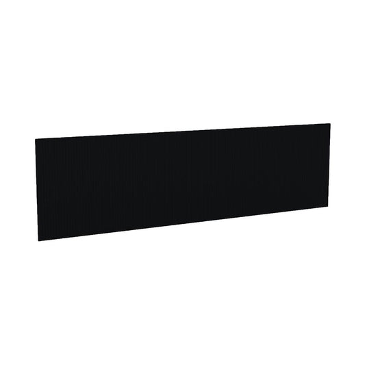 Mayline Aberdeen Fabric Tack Panel - 0.5" x 69.6" x 19.3" - Fluted Edge - Material: Particleboard - Finish: Black, Laminate