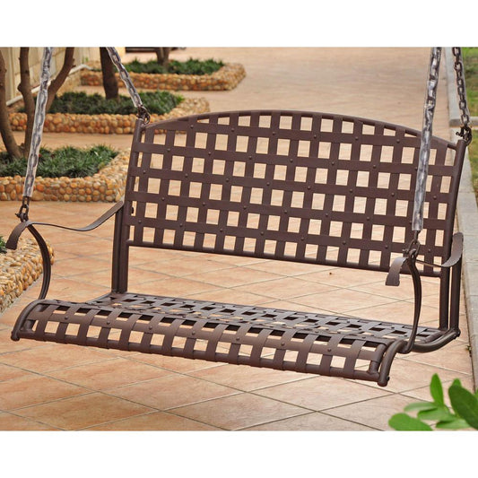 Santa Fe Iron Nailhead Hanging Swing